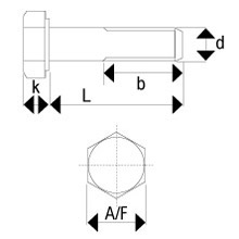 M16 - BZP - 10.9 Grade DIN931