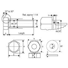 M12 - HDG - 8.8SB BS EN15048