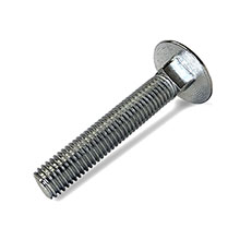 M8 - BZP - DIN603/555 Carriage Bolt & Nut