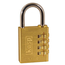 Kasp 110 - Brass Combination Padlock