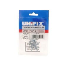 Woodscrew Countersunk - BZP - Unifix BZP Bagged