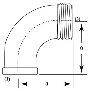 Galv 90 Deg M/F Par192G Galv 90 Deg M/F Par192G