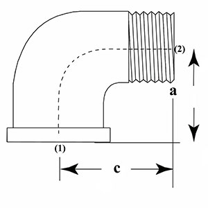 Galv 90 Deg M/F Par152G Galv 90 Deg M/F Par152G