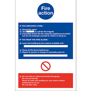 Fire Action If You Discover Fire Action If You Discover