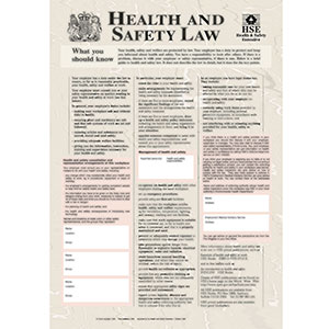 Health & Safety Law Poster Health & Safety Law Poster