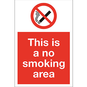 This Is A No Smoking Area This Is A No Smoking Area