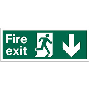 Fire Exit 400mm x 150mm Fire Exit 400mm x 150mm