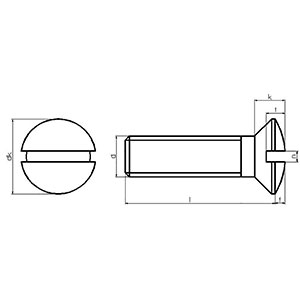 M5 - A2 -Grade 304 - DIN964 M5 - A2 -Grade 304 - DIN964