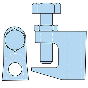 Type FL1 - Flange Clamp - BZP Type FL1 - Flange Clamp - BZP