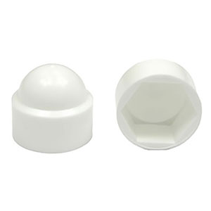White Plastic Nut Covers White Plastic Nut Covers